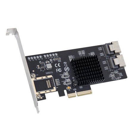 Abacus 8 Port Non-RAID SATA III PCI-e x4 Controller Card - Dual SFF-8087 Interface Marvell 9215 Chipset AB3758695